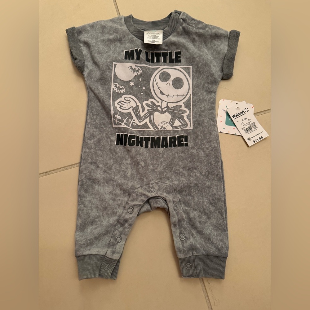 2 Nightmare Before Christmas Baby 0-3 Month